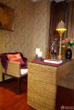 2025混搭风格室内花藤壁纸装饰效果图