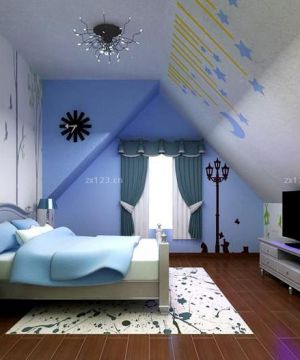 地中海风格卧室液态壁纸装修效果图