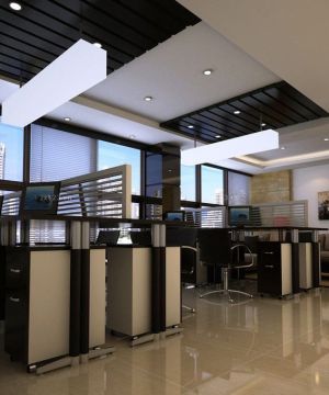 时尚现代办公室隔断装修效果图欣赏