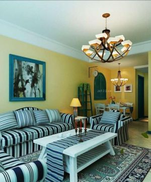 二室一厅餐厅客厅一体吊顶设计图片大全