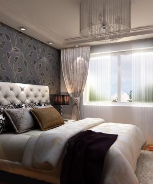 简约欧式风格小户型卧室飘窗设计图