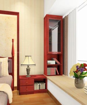  2023最新美式风格小户型卧室飘窗设计图