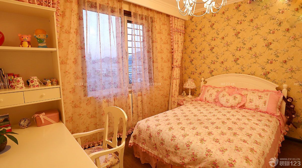 田园风格儿童房装修效果图大全2025