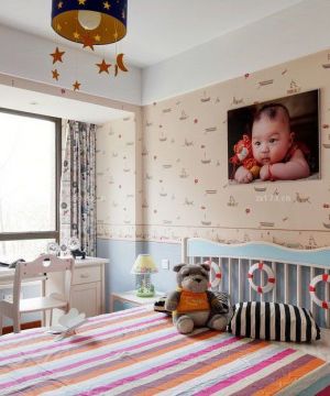 90平小复式儿童房装修效果图大全2023图片 