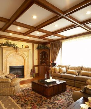 最新美式客厅多人沙发装修效果图大全2023 