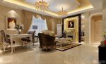 英式混搭风格客厅餐厅一体设计图片大全