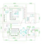 2025经典一室一厅平面图