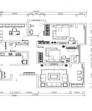 2023三居室户型图