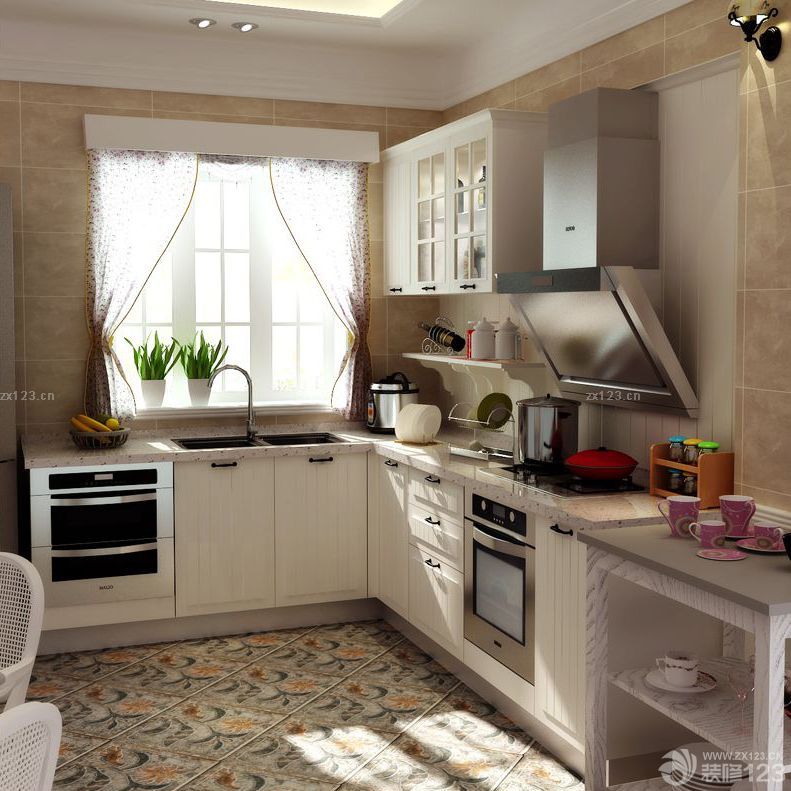 2025简欧风格小厨房厨柜装修效果图 