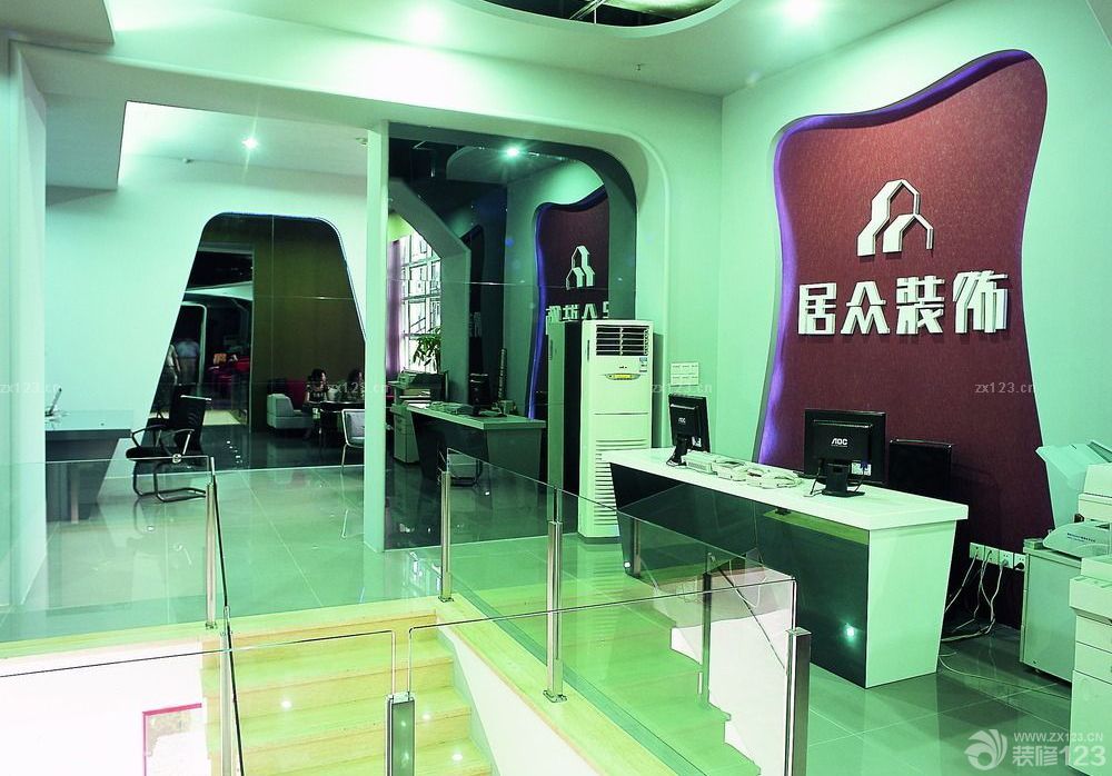 最新装饰公司形象墙装修实例图片