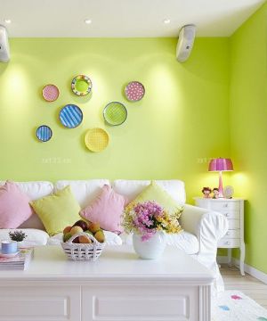 温馨70平房子小户型客厅墙面颜色设计图片大全