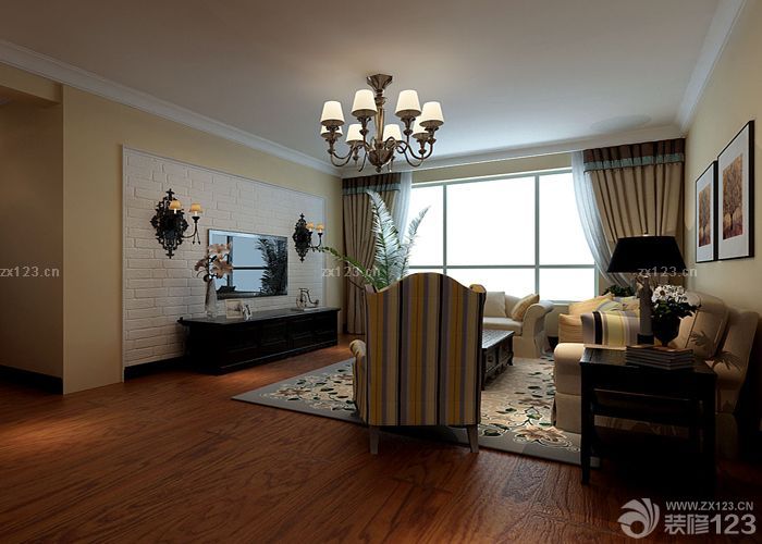 美式田园风格家装客厅家具设计图片大全