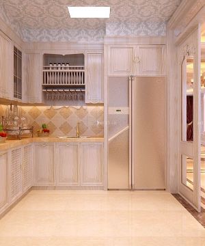 2023整体厨房实木橱柜设计效果图片