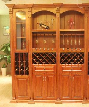 2025欧式酒柜鸡翅木家具装修图片