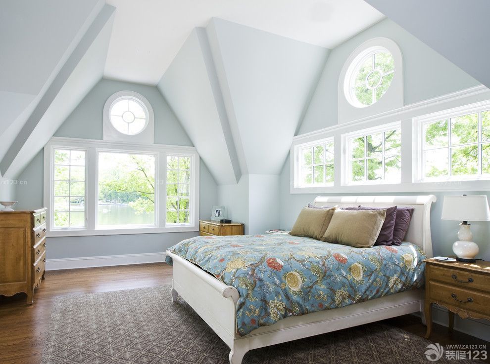 2025经典田园风格复式阁楼装修样板间设计效果图