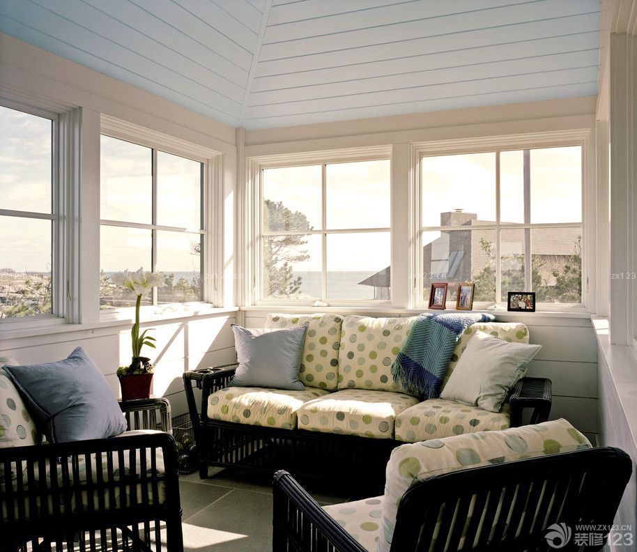 美式风格阳光房装修效果图大全2025