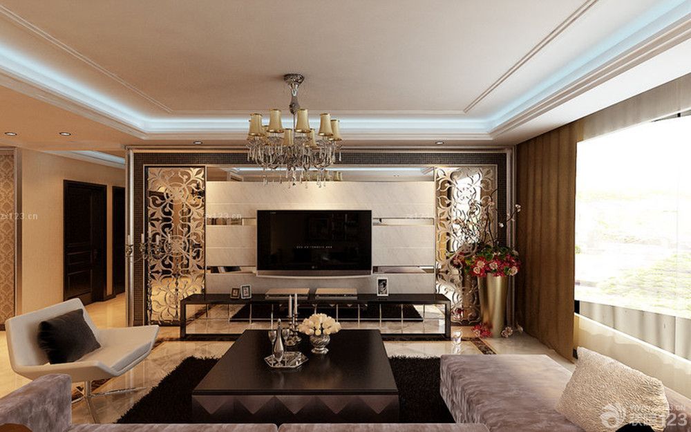 2025最新玻璃电视柜设计图片