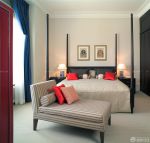 2023美式风格小户型客厅卧室一体装修效果图