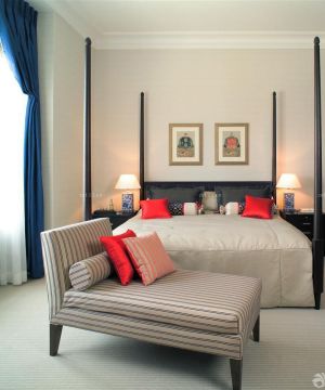 2023美式风格小户型客厅卧室一体装修效果图
