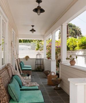 美式阳台沙发垫设计效果图片欣赏
