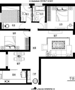 2023 三居室户型图