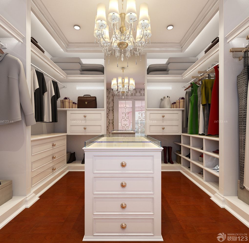 衣帽间组合柜子装修效果图片2025