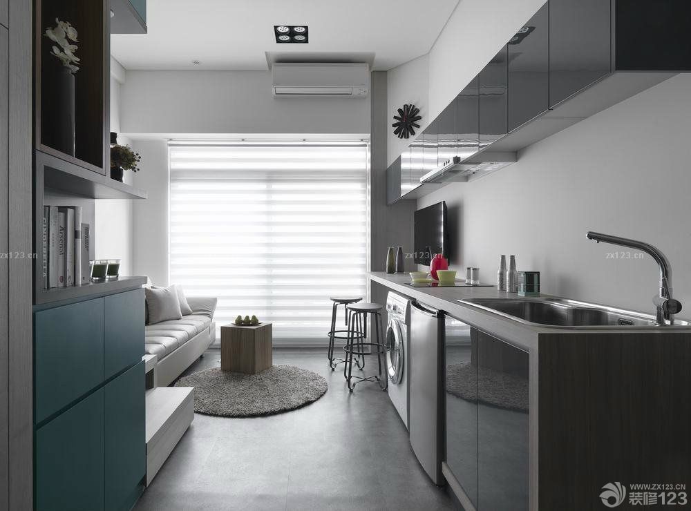 2025简欧风格小户型带阁楼厨房装修设计图片大全