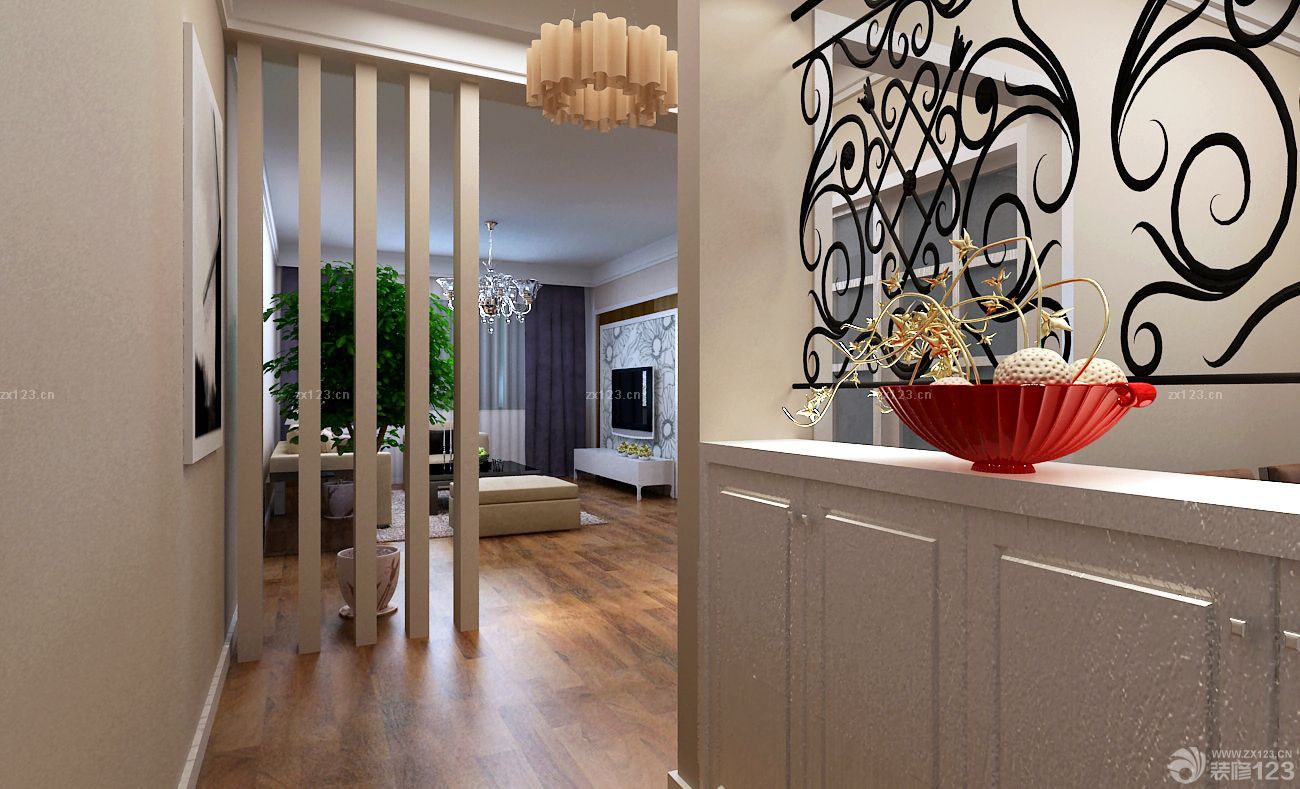 2025最新鞋柜带隔断镂空雕花隔断欣赏