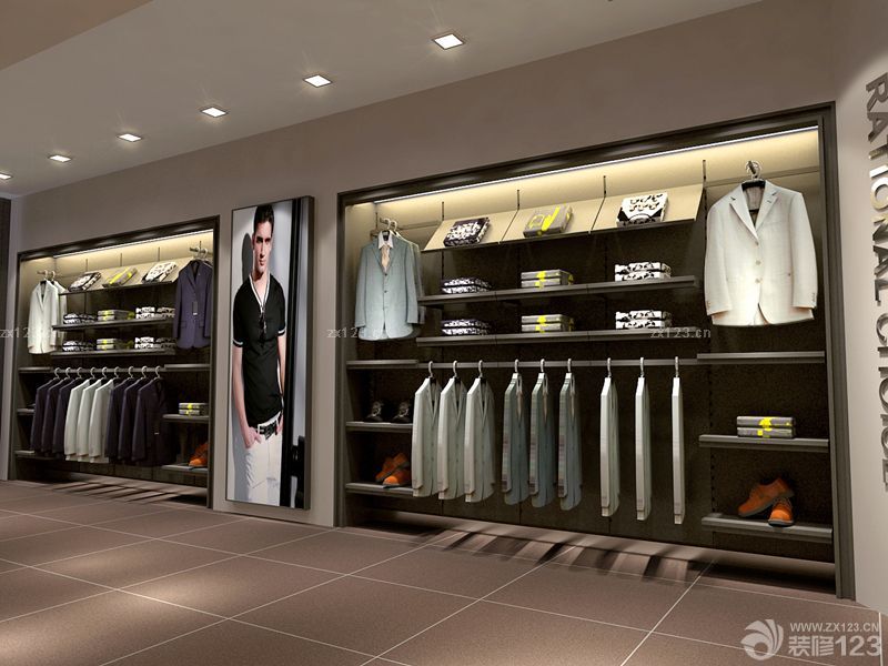 最新男装店面装修效果图