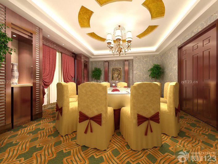 酒店包房连体椅套设计图片大全