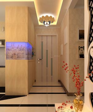 2025最新入户玄关鞋柜带隔断设计效果图