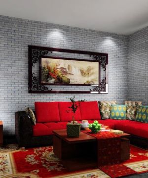 经典新古典风格小户型家装客厅沙发设计图片