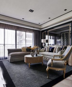 新古典风格小户型最新客厅沙发实景图