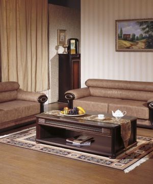 新古典风格小户型样板房沙发装饰设计效果图欣赏