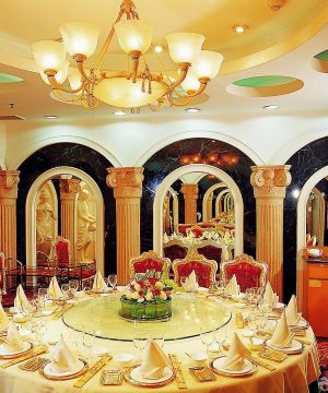 2025婚庆酒店餐桌装修效果图欣赏