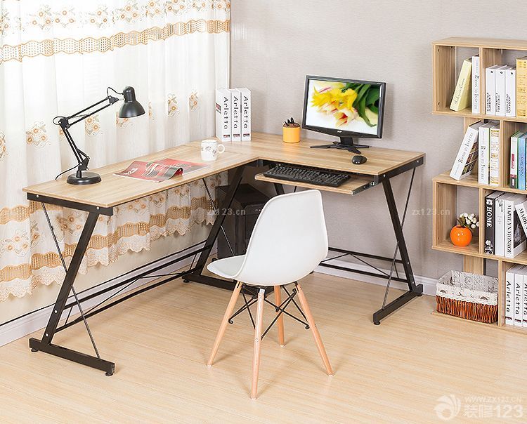 经典书房装修折叠电脑桌设计图片大全