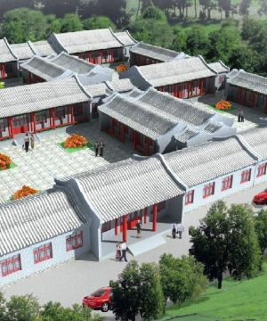 2023中国古典风格四合院设计效果图