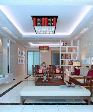 新中式风格室内客厅设计效果图片欣赏
