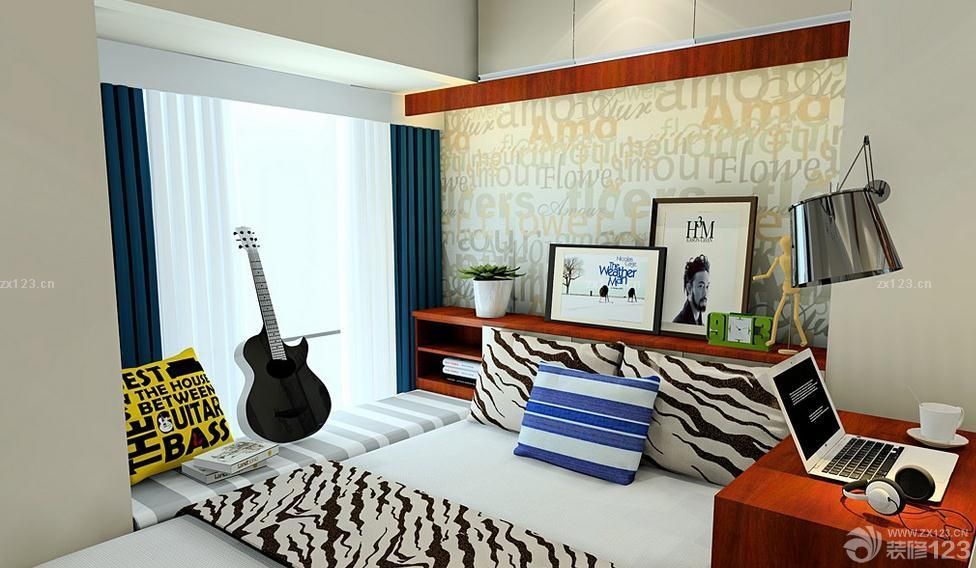 最新小户型卧室飘窗改床设计图片