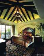 2025最新手绘美式家具美式双人床装修实景图