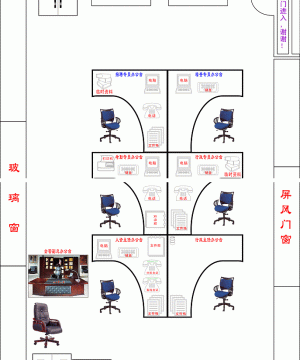 最新简单办公室布局图