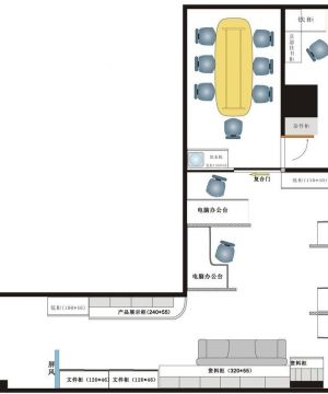 办公室布局图设计效果图欣赏