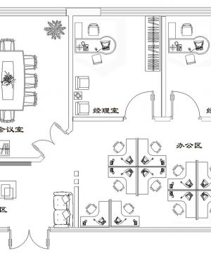 最新小办公室布局图