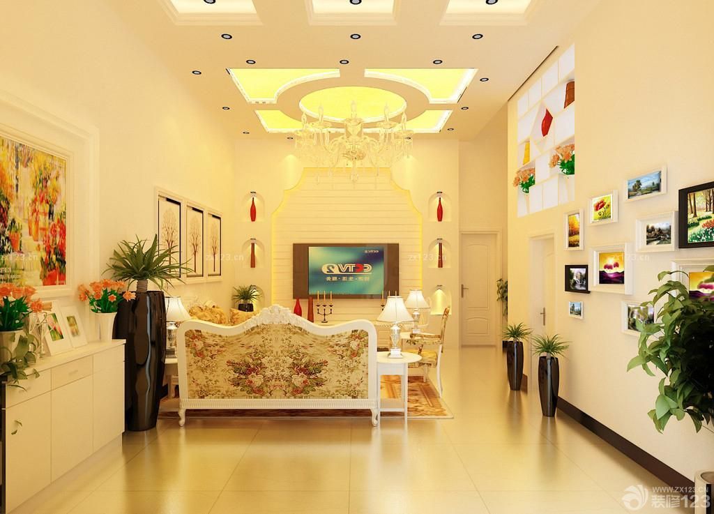 2025最新小户型简欧电视墙砖墙面