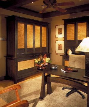 家装套房书房布置效果图片欣赏