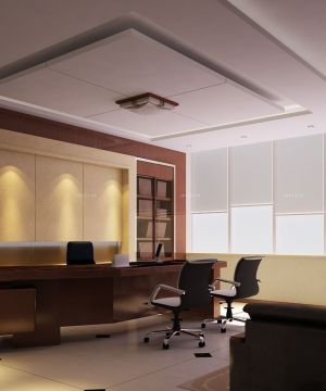 2025经典现代风格老板办公室装修设计效果图