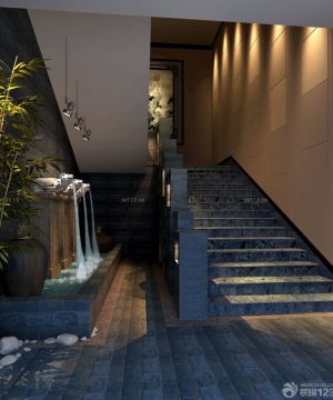 三星级酒店房屋楼梯设计效果图