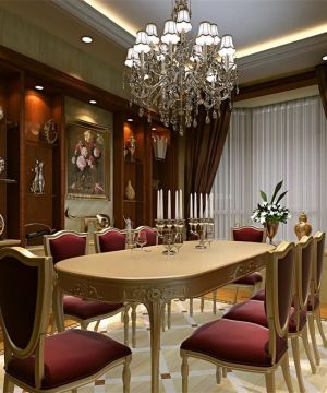餐厅仿古博古架装修图片大全2025