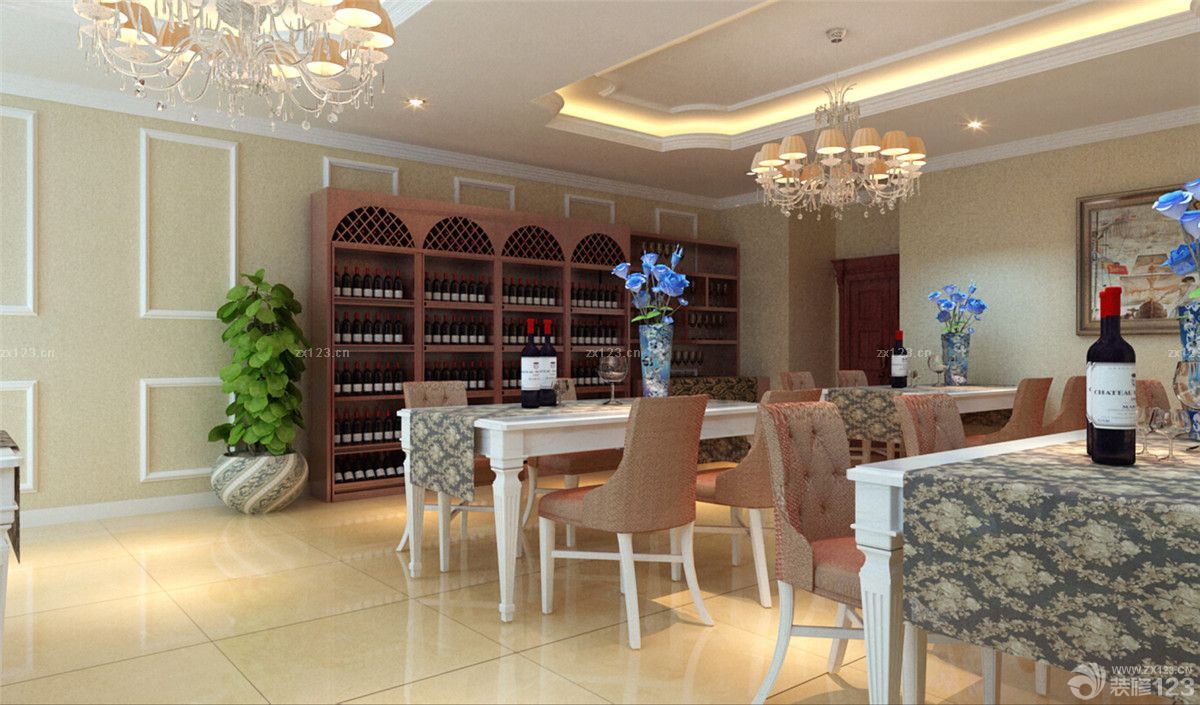 简欧风格酒柜设计图