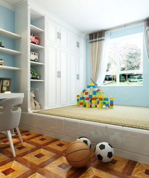 最新儿童小房间榻榻米床设计图片欣赏